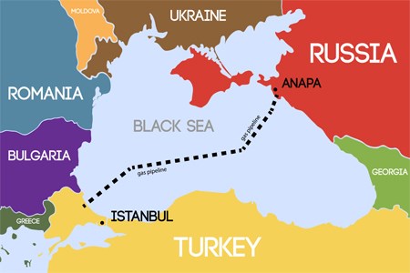 Half of the TurkStream offshore gas pipeline has been installed